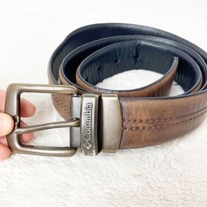 Columbia brown faux leather belt XL 42-44